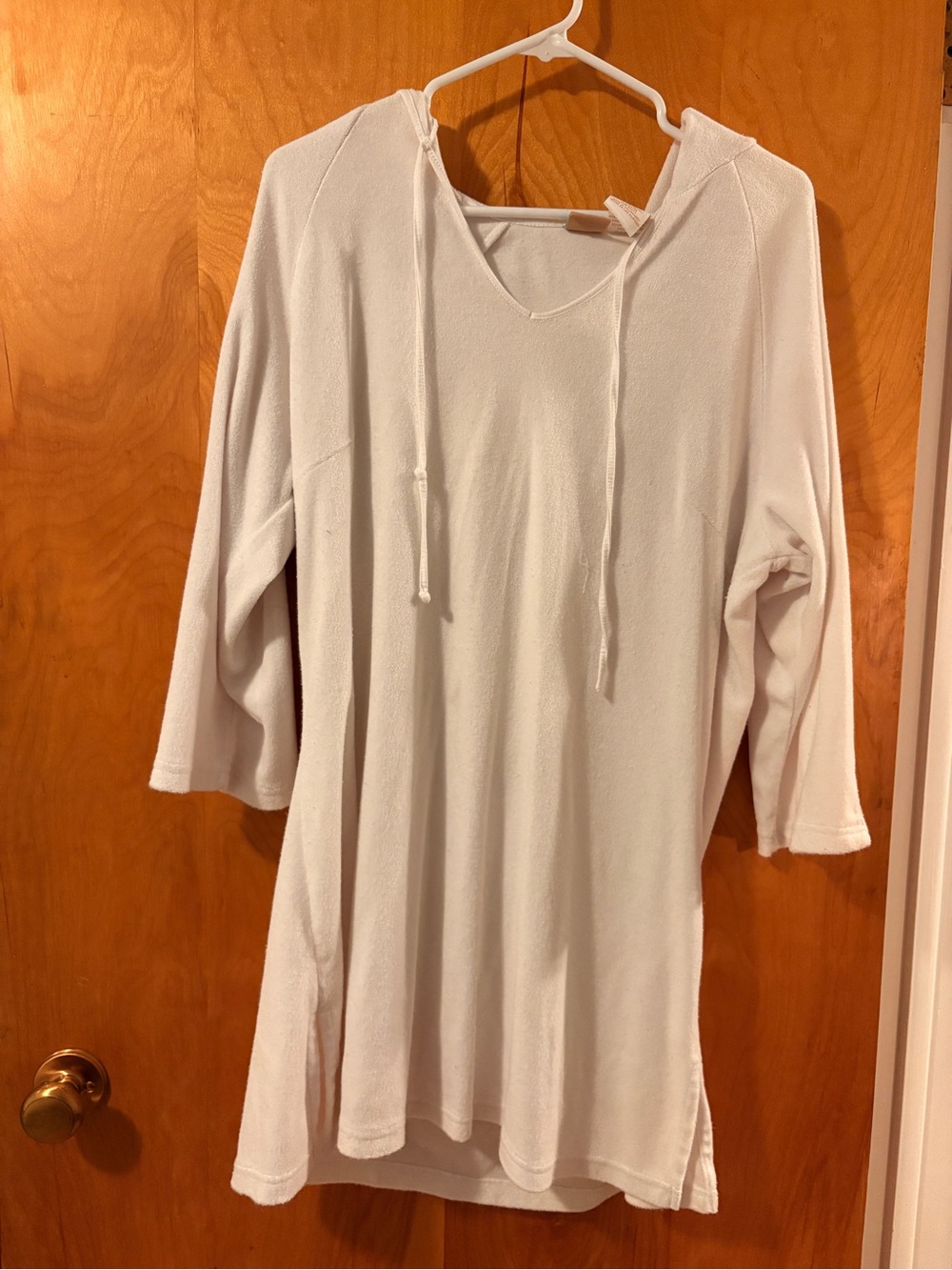 BECCA Cream Hooded Cover-Up Top